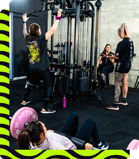 Coaching session at the gym